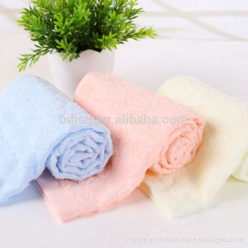 wholesale 100% cotton jacquard logo face promotional towel